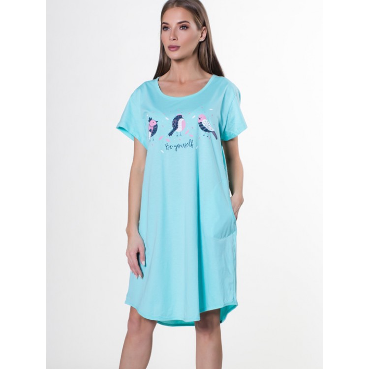 Туника женская домашняя 811242 0000 turquoise