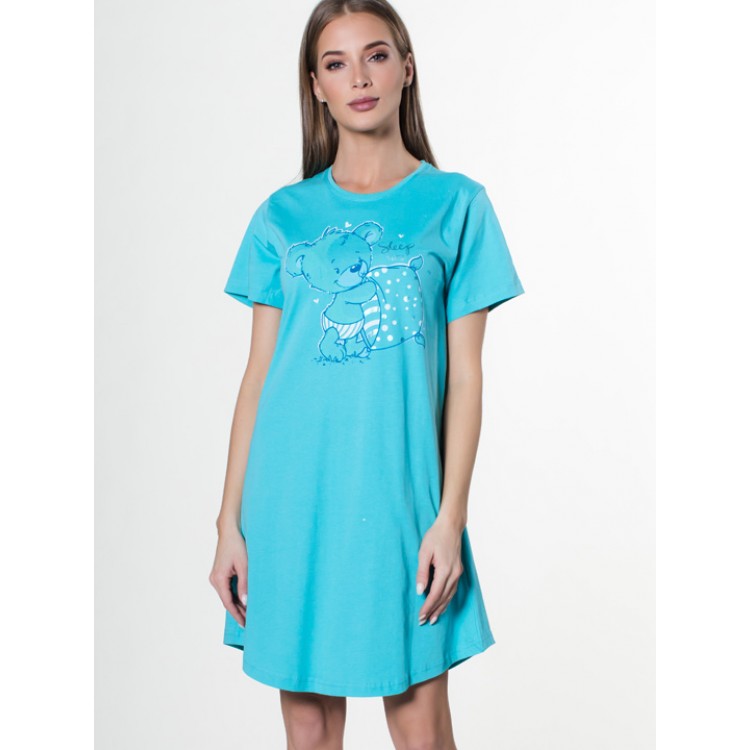 Туника женская домашняя 811284 0000 turquoise