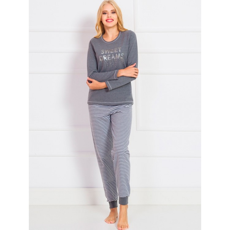 Домашний женский комплект 903078 dark grey