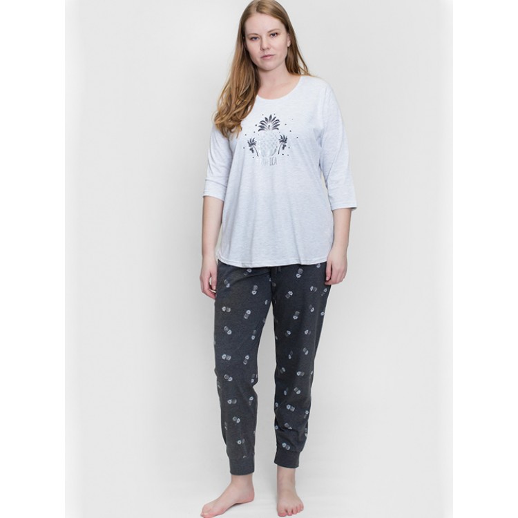 Женский трикотажный домашний комплект 903283 2189 grey