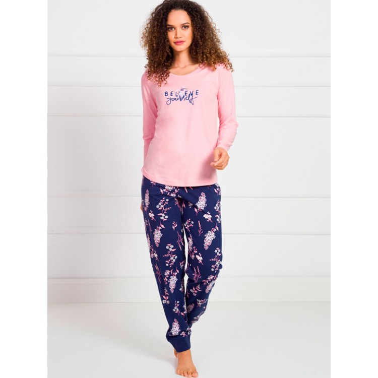 Комплект женский домашний 903291 7693 pink/blue