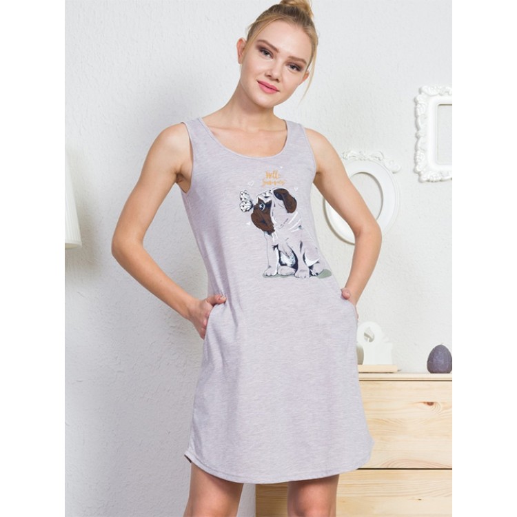 Туника женская домашняя 908029 grey