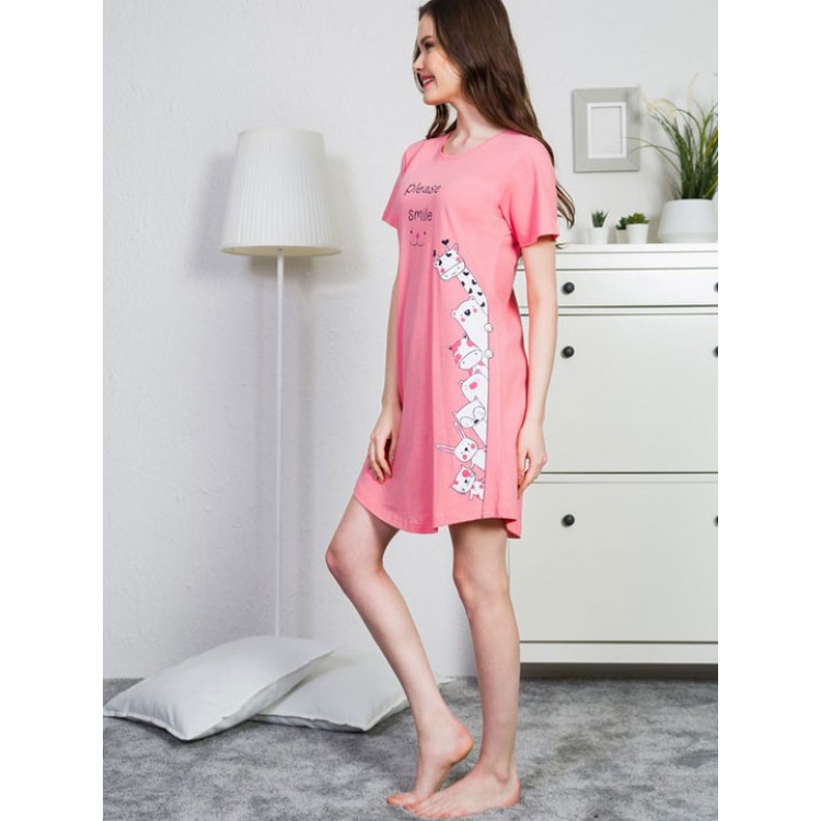 Туника женская домашняя 909060 pink