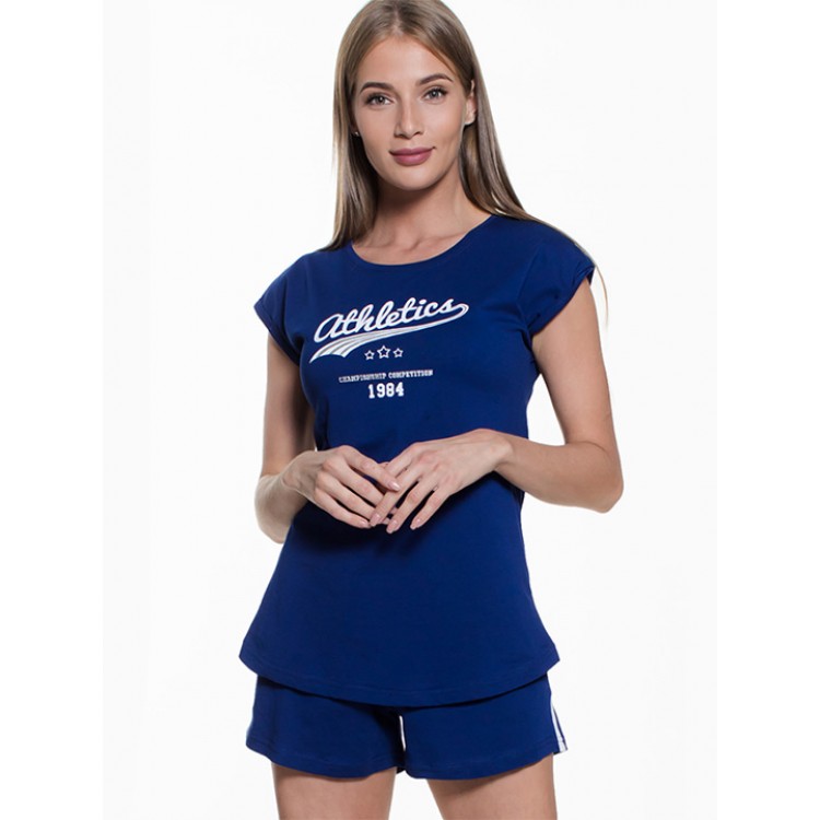 Пижама женская с шортами 909083 blue