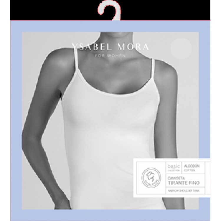 Женская хлопковая майка на бретелях 19145 STRAPS T-SHIRT, YSABEL MORA