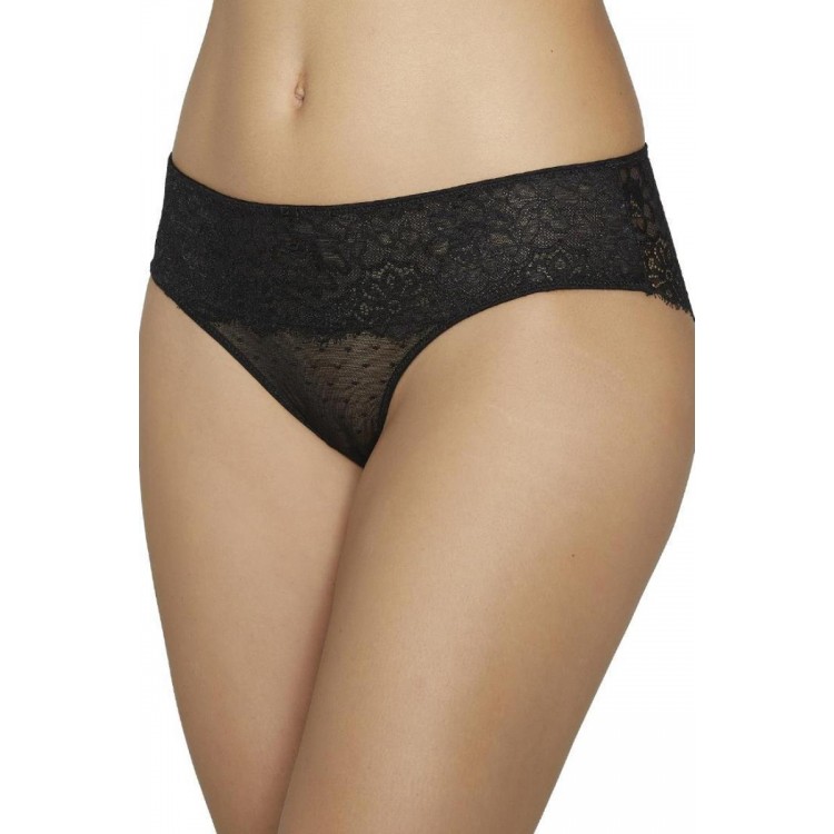 Трусы кружевные слип 19219 Midi black, Ysabel Mora