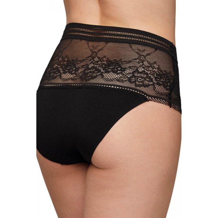 Трусы слип высокие женские 19254 High waist черный, Ysabel Mora