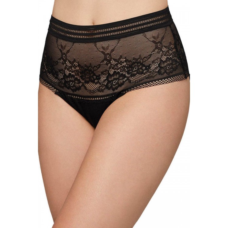 Трусы слип высокие женские 19254 High waist черный, Ysabel Mora