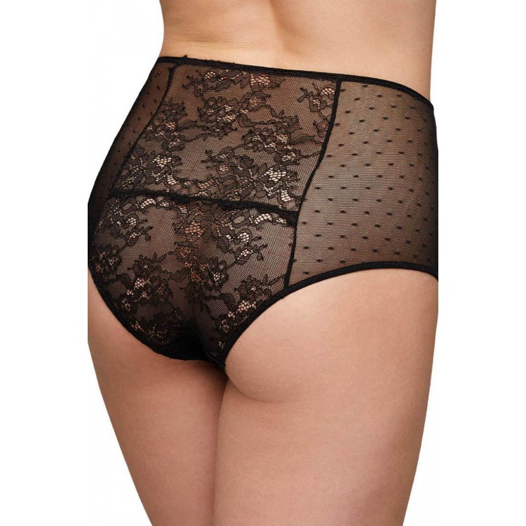 Трусы слип высокие женские 19282 High waist черный, Ysabel Mora