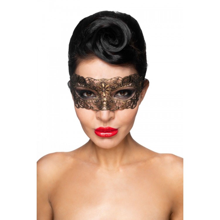 Золотистая карнавальная маска "Киталфа"