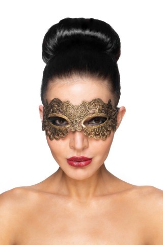 Золотистая карнавальная маска "Антарес"