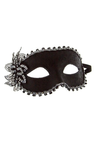 Карнавальная маска с цветком Venetian Eye Mask