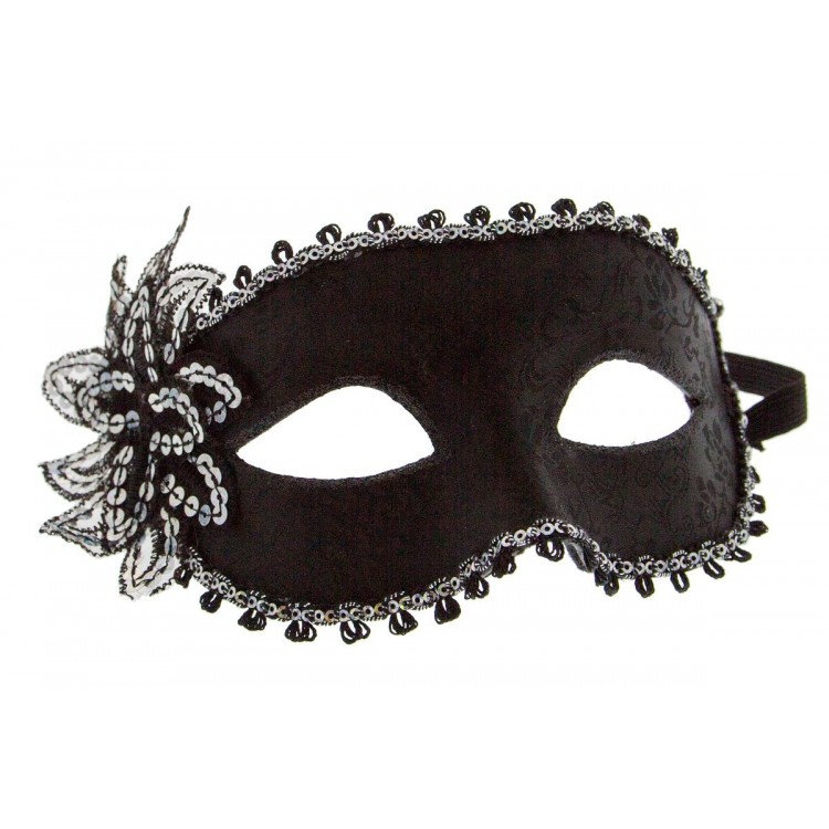 Карнавальная маска с цветком Venetian Eye Mask