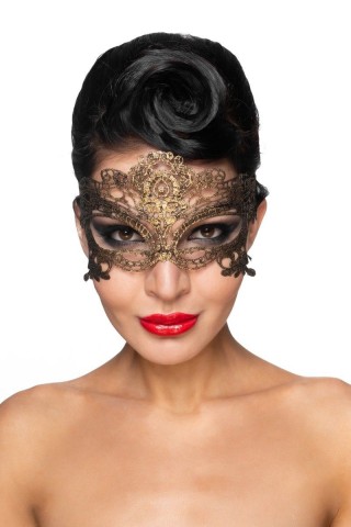 Золотистая карнавальная маска "Канопус"