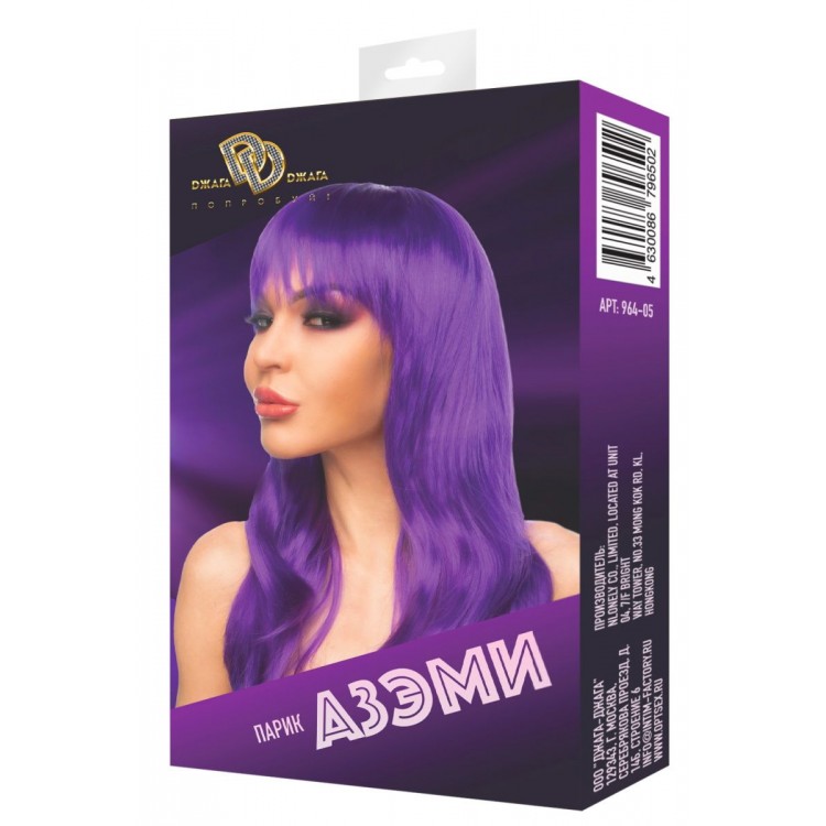 Фиолетовый парик "Азэми"