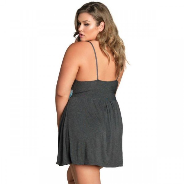 Ночная рубашка с кружевной вставкой Jersey & Lace Slipdress