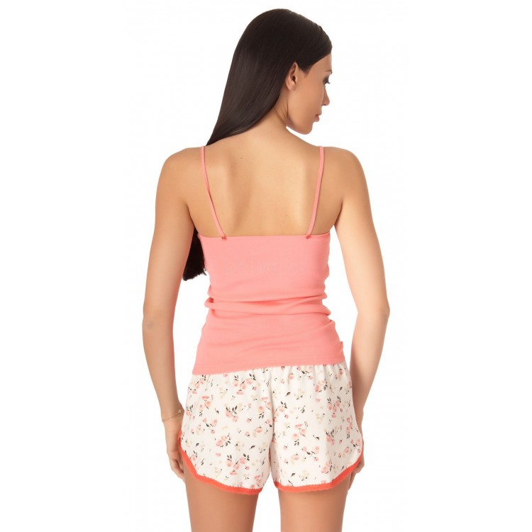 Коралловая женская майка 2412-coral, Бельвейс