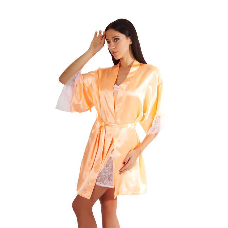 Женский трикотажный пеньюар 6008-43 "Эмили", Бельвейс Женский трикотажный пеньюар 6008-43 "Эмили", Бельвейс