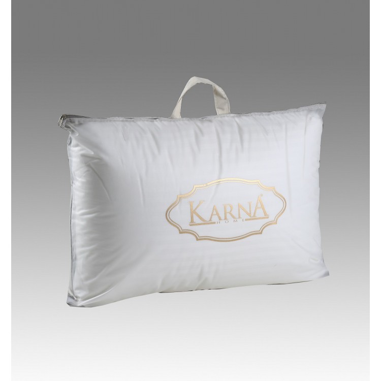 Подушка "KARNA" сатин полосатый VIA (50x70) см