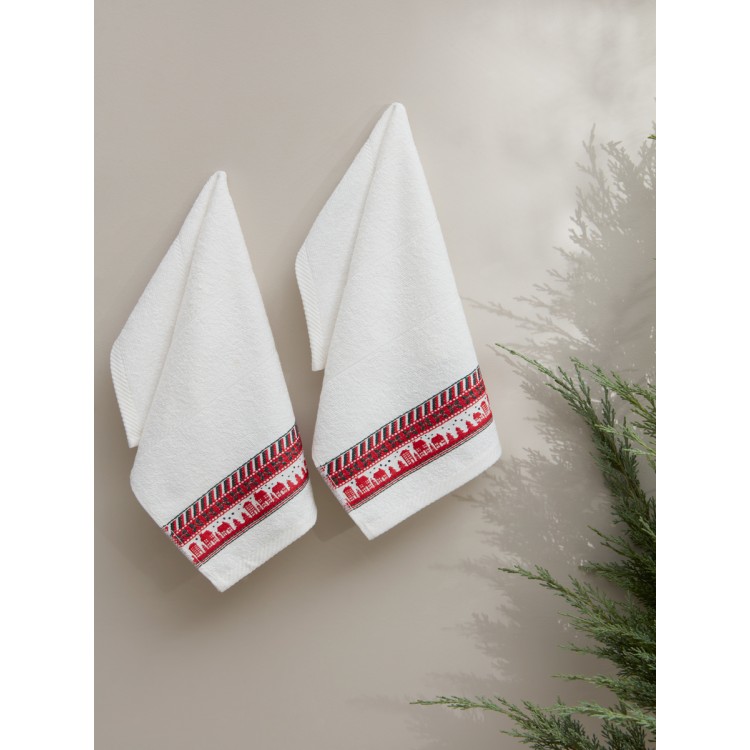 Полотенца махровые "KARNA" CHRISTMAS 30x50 см 1/2