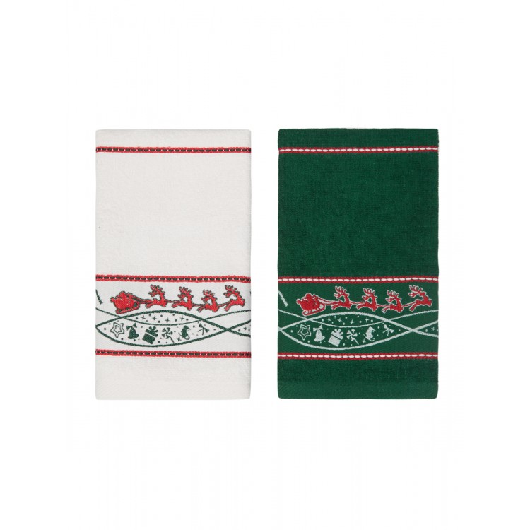 Полотенца махровые "KARNA" CHRISTMAS 30x50 см 1/2