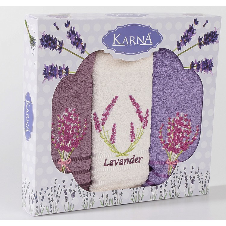 Салфетки махровые "KARNA" LAVITA 30х50 см 1/3