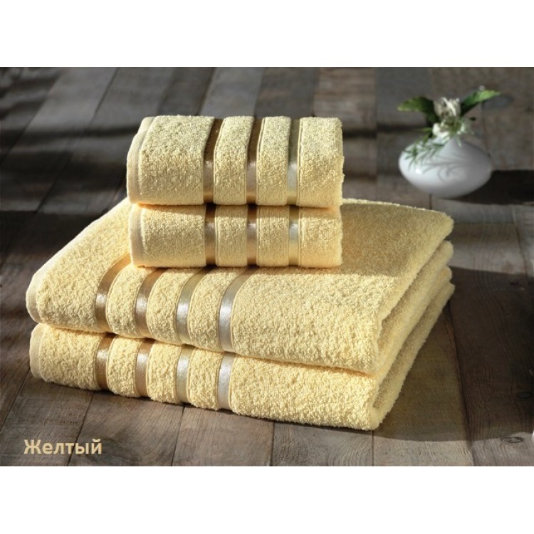 Комплект махровых полотенец "KARNA" BALE 50х80*2-70х140*2 см 1/4