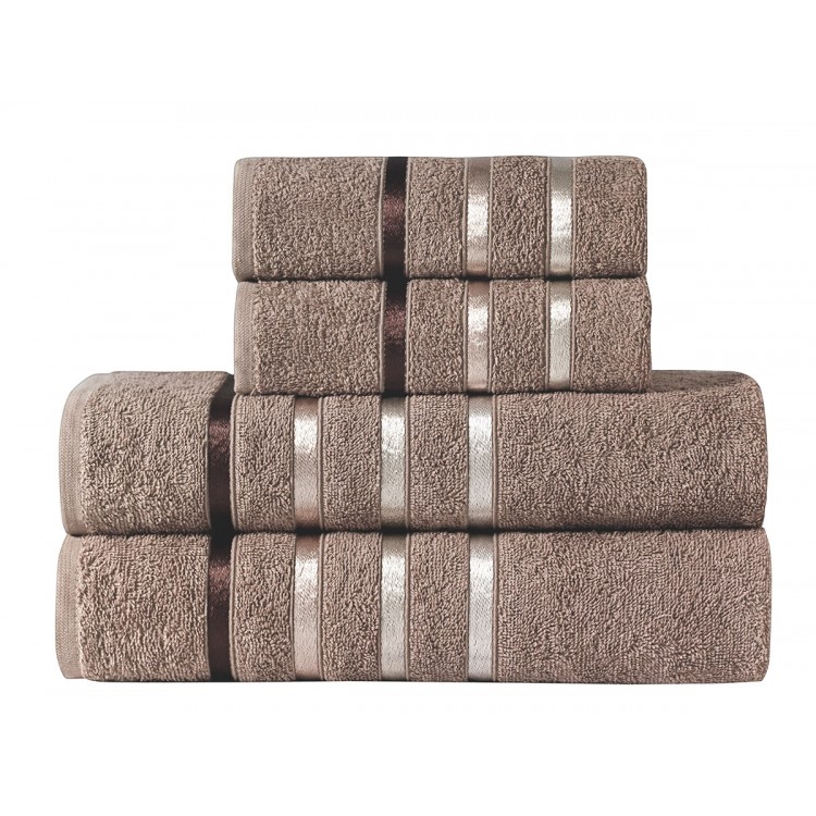 Комплект махровых полотенец "KARNA" BALE 50х80*2-70х140*2 см 1/4