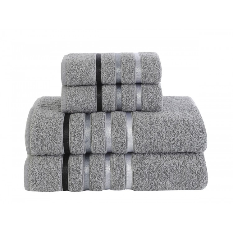 Комплект махровых полотенец "KARNA" BALE 50х80*2-70х140*2 см 1/4