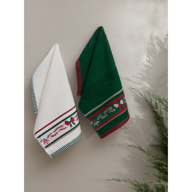 Полотенца махровые "KARNA" CHRISTMAS 30x50 см 1/2