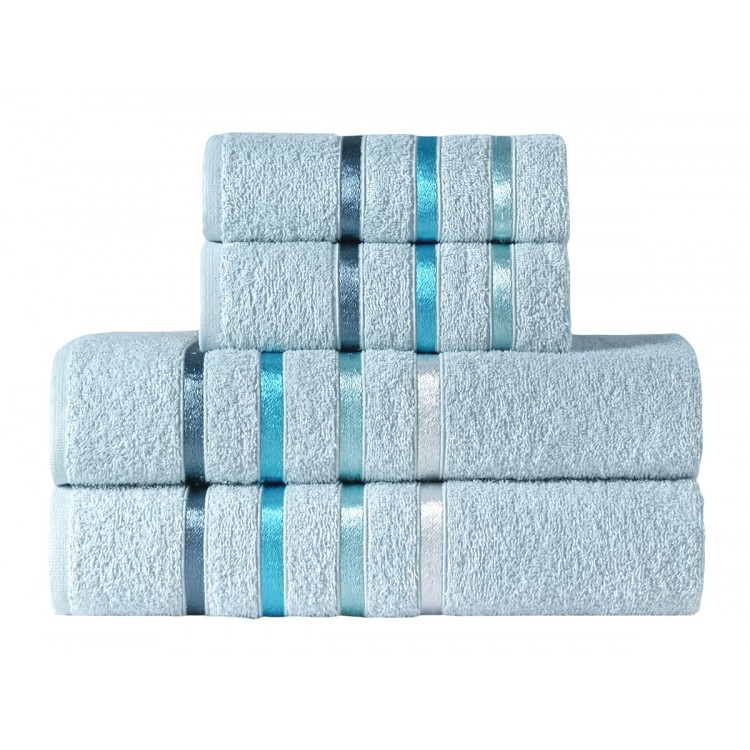 Комплект махровых полотенец "KARNA" BALE 50х80*2-70х140*2 см 1/4