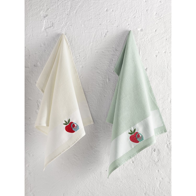 Кухонные полотенца "KARNA" вафельные PANIER 45x65 см 1/2