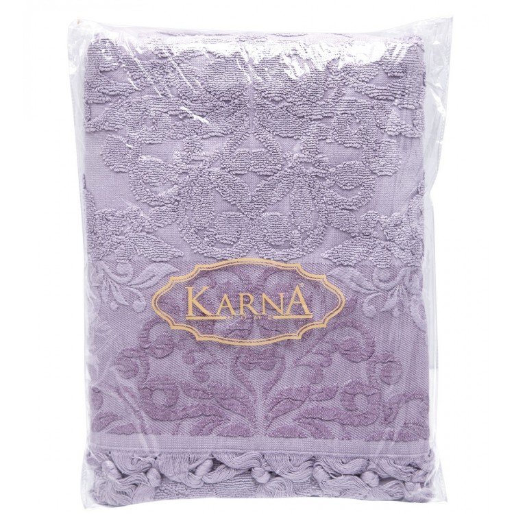 Полотенце махровое "KARNA" жаккард с бахромой OTTOMAN 40x60 1/1