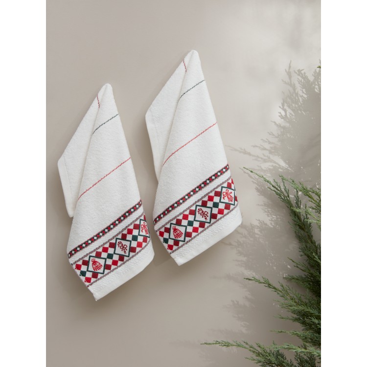 Полотенца махровые "KARNA" CHRISTMAS 30x50 см 1/2