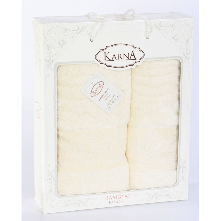 Комплект полотенец бамбук "KARNA" PANDORA 50х90-70х140 1/2