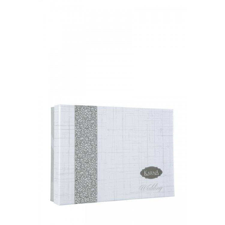 Комплект махровых полотенец "KARNA" c гипюром ELINDA 50x90 см 1/2