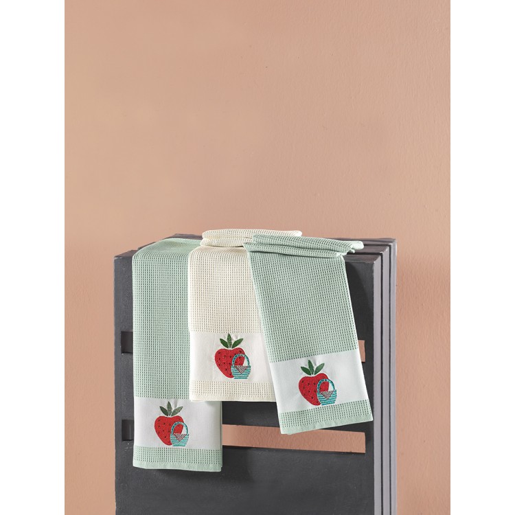 Кухонные полотенца "KARNA" вафельные PANIER 45x65 см 1/3