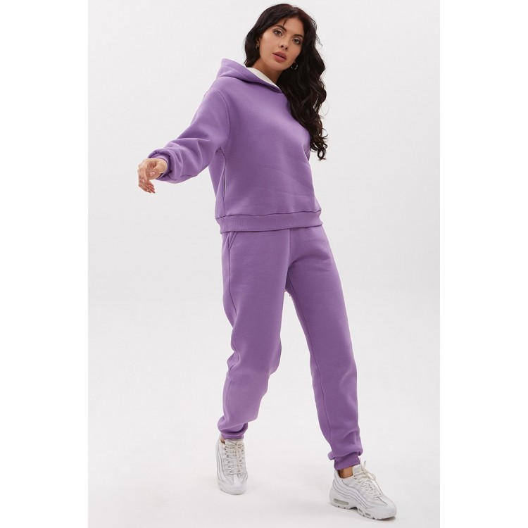 Теплый костюм с начесом Fluffy 1747 сиреневый,  PECHE MONNAIE