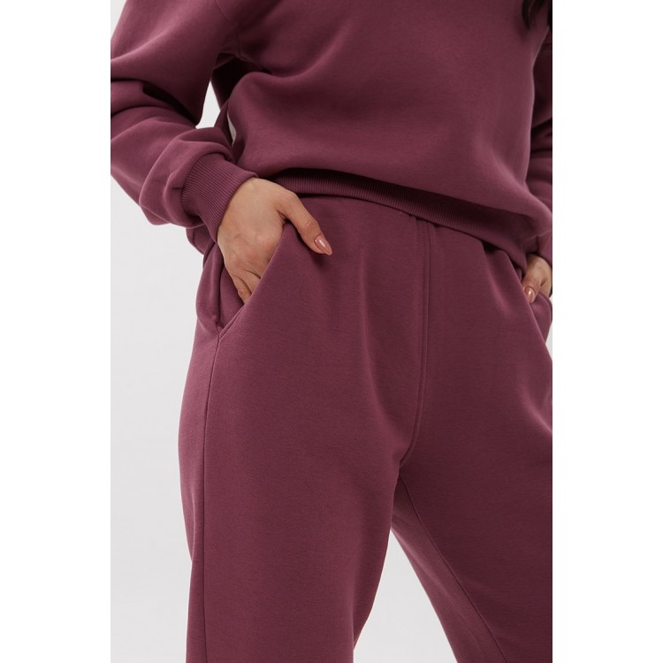 Теплый костюм с начесом Fluffy 1747 ягодный,  PECHE MONNAIE