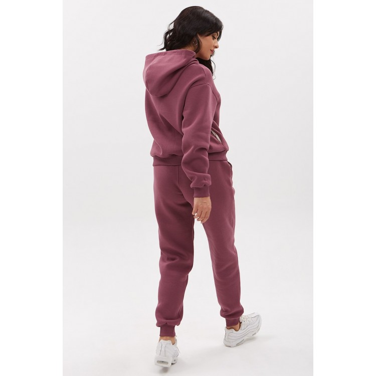 Теплый костюм с начесом Fluffy 1747 ягодный,  PECHE MONNAIE