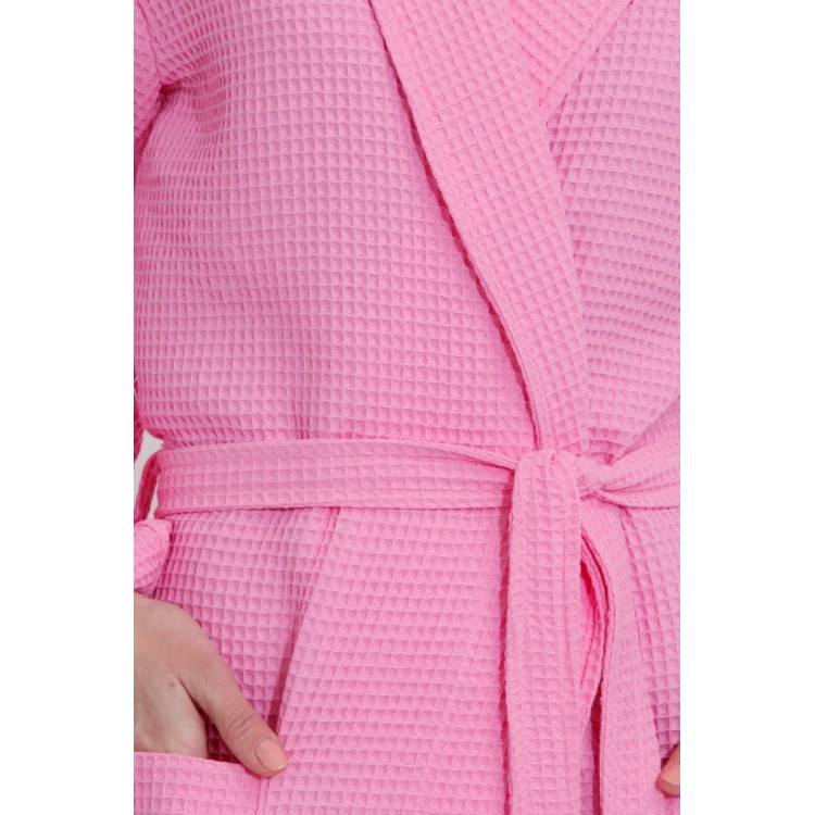 Женский вафельный халат 721 rosa  Naturel, Еватекс