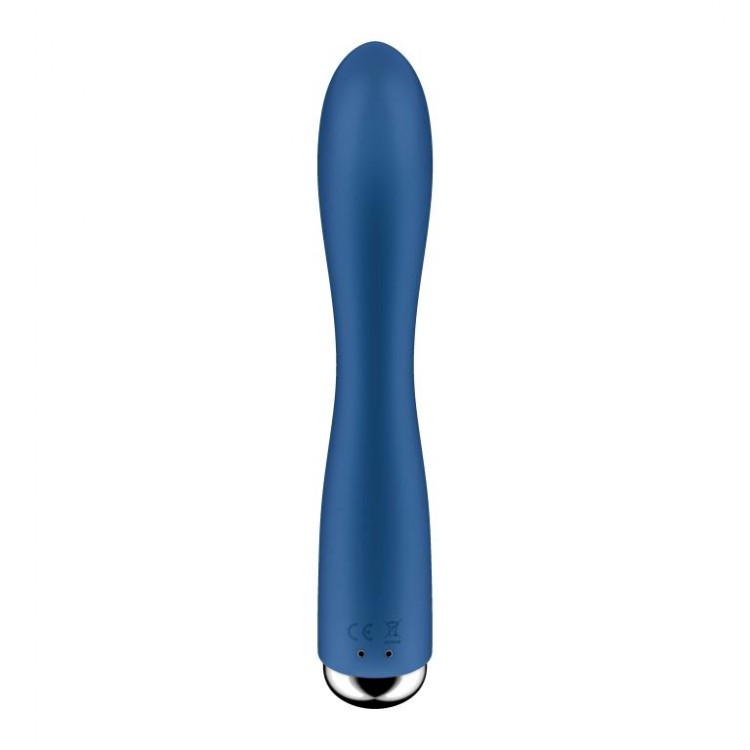 Синий вибратор-кролик с ротацией Spinning Rabbit 1 - 20 см.