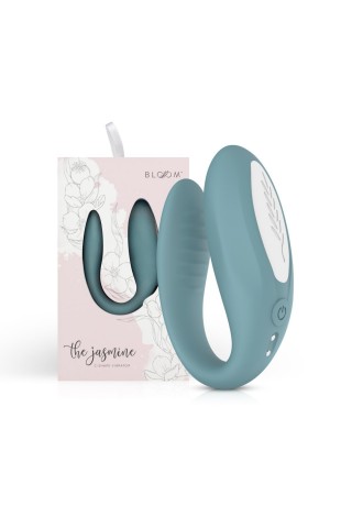 Голубой C-образный вибростимулятор для пар The Jasmine