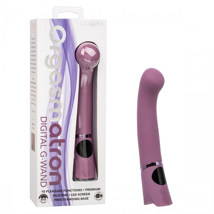 Сиреневый вибромассажер Orgasmatron Digital G-Wand - 19,7 см.