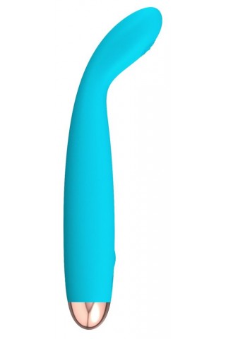 Голубой вибратор Cuties 2.0 - 18,7 см.