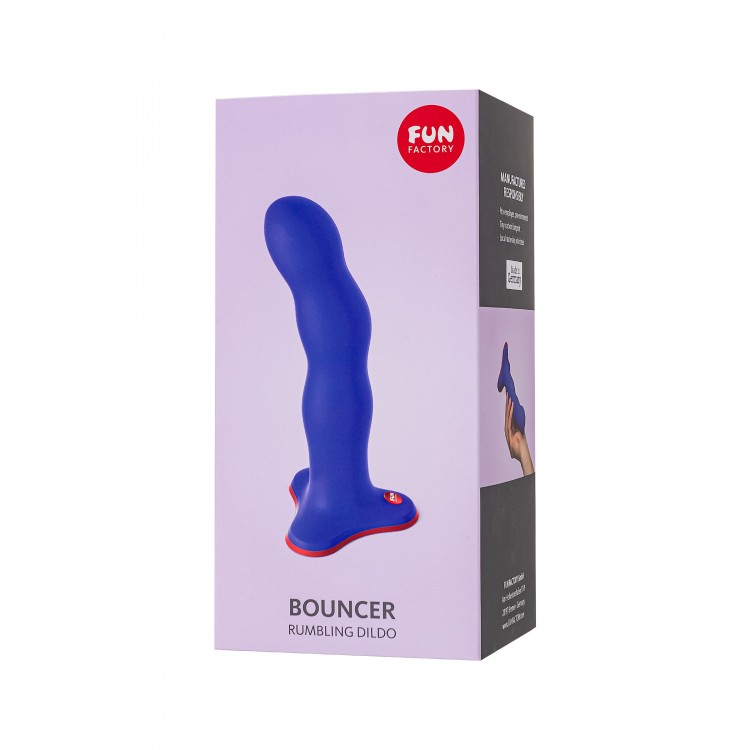 Фиолетовый фаллоимитатор Stubs Bouncer - 18,5 см.