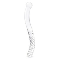 Стеклянный фаллоимитатор 11’’ Glass Pelvic Wand Double Ended - 28 см.