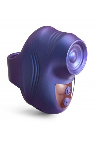 Синий клиторальный стимулятор на палец Kisscool