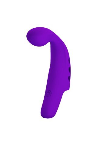 Фиолетовая вибронасадка на палец Gorgon