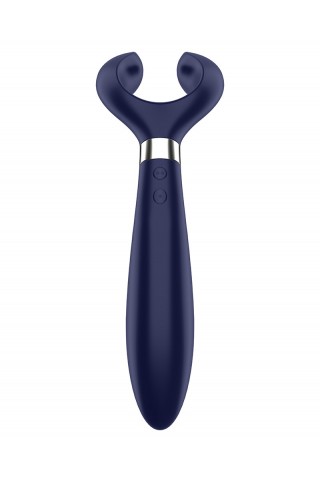 Синий вибромассажер для пар Satisfyer Endless Fun